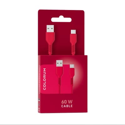 Kabelis USB-A USB-C COLORUM, 1,8m 3A, AW25