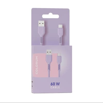 Kabelis USB-A USB-C COLORUM, 1,8m 3A, AW25
