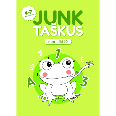 Spalv. knyga JUNK TAŠKUS NUO 1 IKI 10