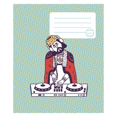 Sąsiuvinis MINDAUGAS, linijomis, 12 l.