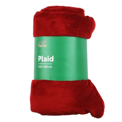 Užklotas COZY HOME raud. 140x180cm CH25