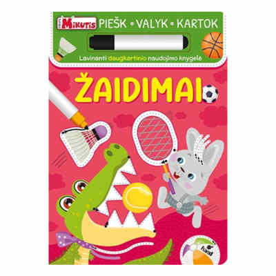 Knyga PIEŠK,VALYK,KARTOK.ŽAIDIMAI