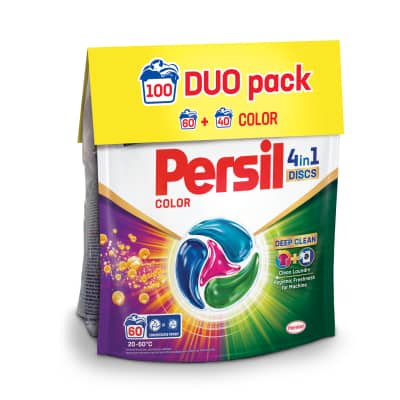 Skalb. kapsulės PERSIL DISCS COLOR, 60+40 sk.