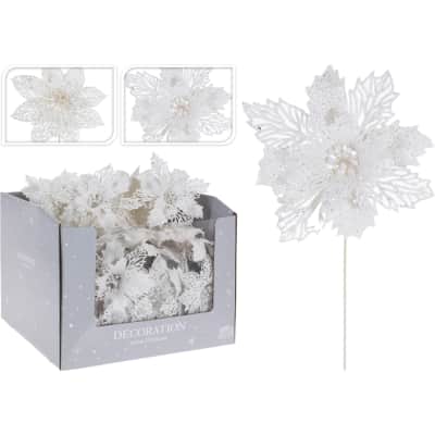 Balta gėlė ant koto 14 x 14 x 22,5 cm, CH25