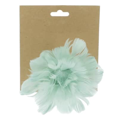 Plunksnų gėlė su segtuku, 13 x 13 x 7cm, CH25