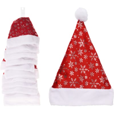 Kalėdinė kepurė su snaigėmis, 40 x 30cm, CH25