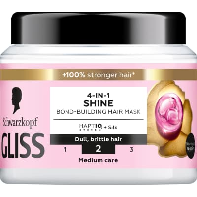 Plaukų kaukė GLISS CARE SHINE, 400 ml
