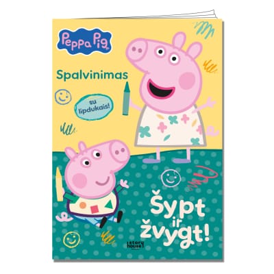 Knyga PEPA PIGG. SPALVINIMAS SU LIPDUKAIS