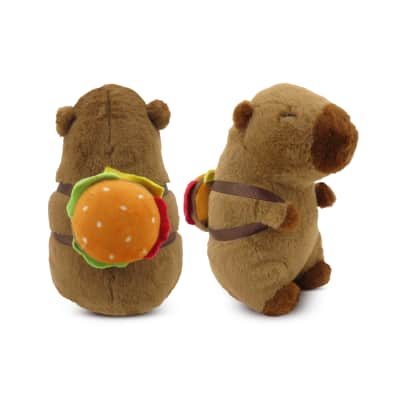 Pliušinė žaislinė kapibara su krepšiu, 17 cm