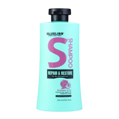 Šamp. saus. pl. LUXLISS REP.&RESTORE, 300 ml