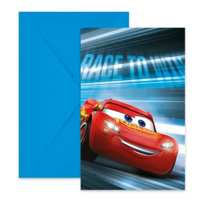 FSC vakarėlių kvietimo rink. CARS, 6vnt.