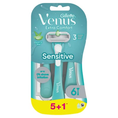 Vienk. skustuvai VENUS EXTRA COMFORT, 5+1 vnt
