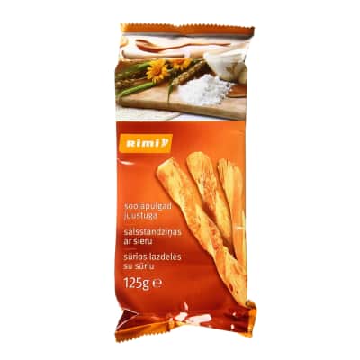 Sūrios lazdelės su sūriu RIMI, 125 g