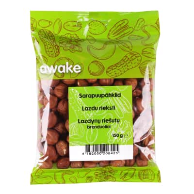 Lazdyno riešutų branduoliai AWAKE, 150g