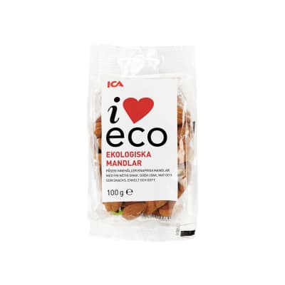 Ekologiški migdolų riešutai I LOVE ECO, 100g