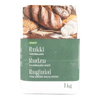 Pilno grūdo ruginiai miltai RIMI, 1 kg