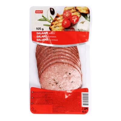 Saliamis su pipirais RIMI, pjaustytas, 105 g
