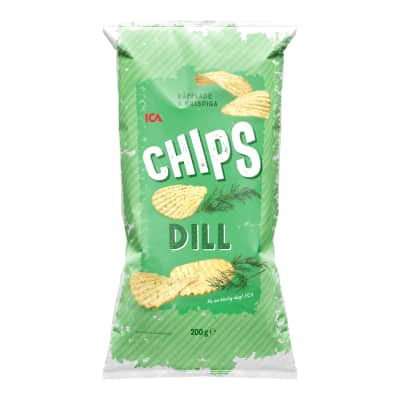 Krapų skonio bulvių traškučiai ICA, 200 g