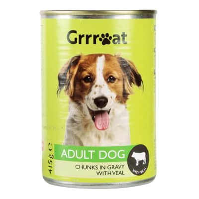 Ėdalas šunims GRRREAT, gab.su verš.415 g