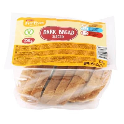 Tamsi duona RIMI FREE FROM, pjaustyta, 250 g