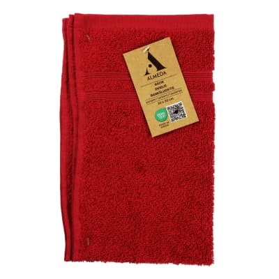 Rankšluostis ALMEDA, raudonas, 30x50 cm