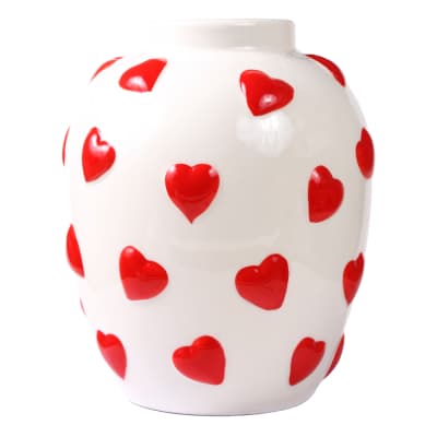 Keraminė vaza su širdelėmis COZY HOME, SS26
