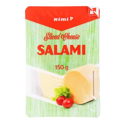 Pjaustytas sūris RIMI SALAMI, 45 %, 150 g