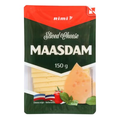 Pjaustytas sūris RIMI MAASDAM, 47 %, 150 g