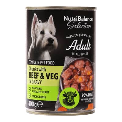 Šunų ėdalas NUTRIBALANCE SEL., jaut., 400 g