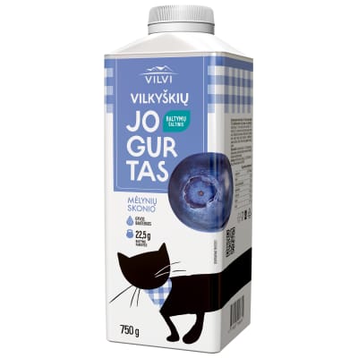 Mėlynių skonio jogurtas VILVI, 2 %, 750 g