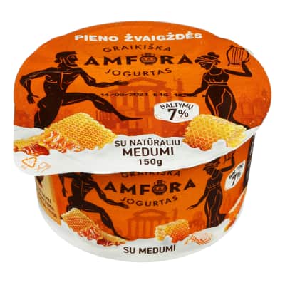 Jogurtas su med. GRAIKIŠKA AMFORA, 3,1 %,150g