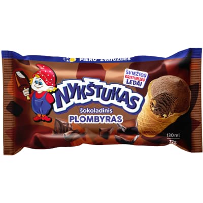 Šok. plombyras vafl. p. NYKŠTUKAS, 130ml /72g