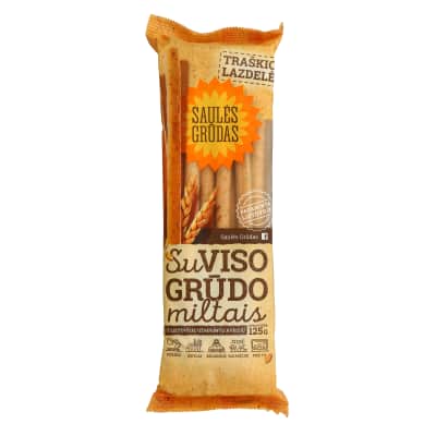 Traškios lazdelės SAULĖS GRŪDAS, 125 g