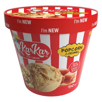 Karam. spragėsių sk. ledai KAR KAR, 950 ml