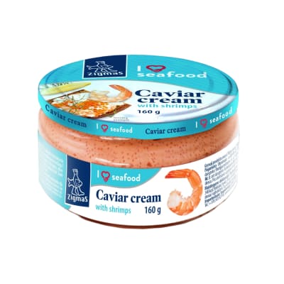 Užtepėlė su ikrais ir krevetėmis ZIGMAS, 160g