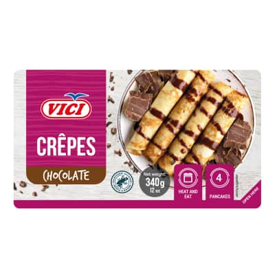 Šaldyti blyneliai su šokolado įdaru VIČI,340g