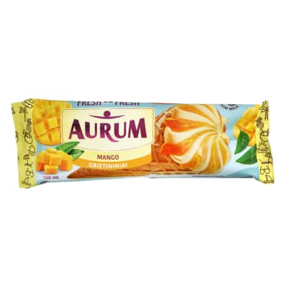Mangų sk. valg. ledai su įd. AURUM, 150ml/98g