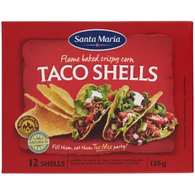 Kukurūzų krepšeliai TEX MEX, 12 vnt., 135g
