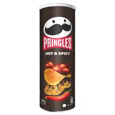Bulvių traškučiai PRINGLES Hot & Spicy, 165 g