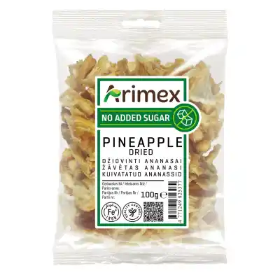 Džiovinti ananasai ARIMEX, 100g