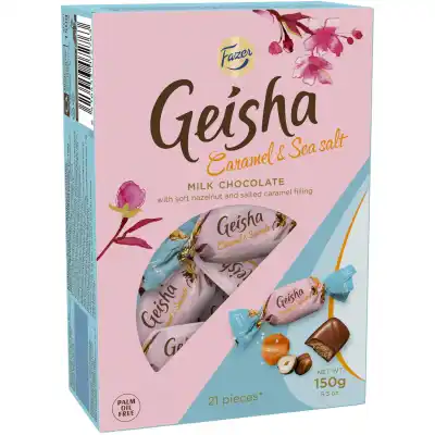 Saldainiai GEISHA CARAMEL & SEA SALT, 150 g