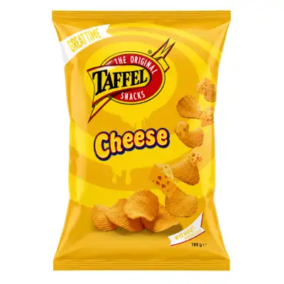 Sūrio skonio bulvių traškučiai TAFFEL, 180 g