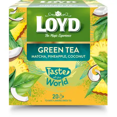Žal. arbata LOYD MATCHA su an. ir kok. 30 g