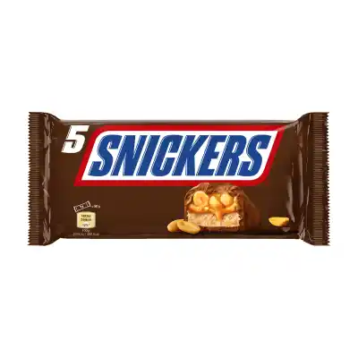 Šokoladinis batonėlis SNICKERS, 5 x 50 g