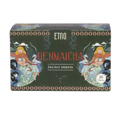 Žalioji arbata ETNO GENMAICHA, 20x2 g