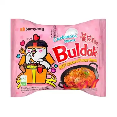 Makaronai su saldikliu BULDAK CARBONARA 130 g