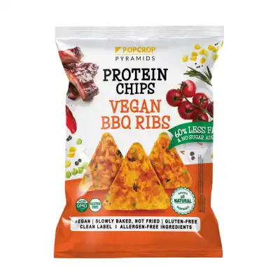 Vegan. BBQ sk. baltym. trašk. POPCROP, 60 g