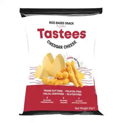 Ryžių užkand. Čederio sūrio sk. TASTEES, 65 g