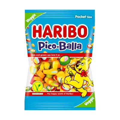 Vaisių sk. guminukai HARIBO PICOBALLA, 85 g