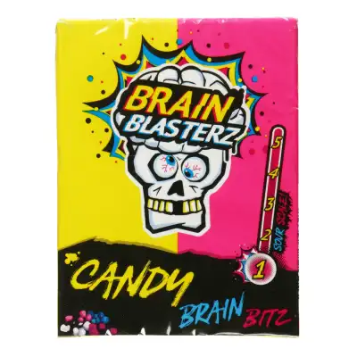 Rūgštūs saldainiai BRAIN BLASTERZ BITZ, 45 g